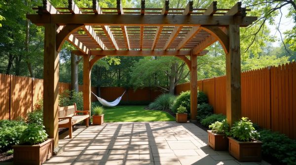 Menuiserie extérieure : pergola, clôture et structures bois pour l'extérieur